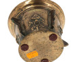 Mortier en bronze à décor de mascarons, 