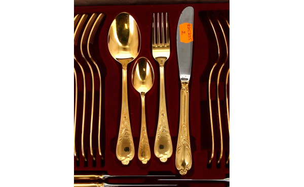 SOLINGEN - Ménagère en métal doré en mal