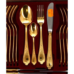 SOLINGEN - Ménagère en métal doré en mal