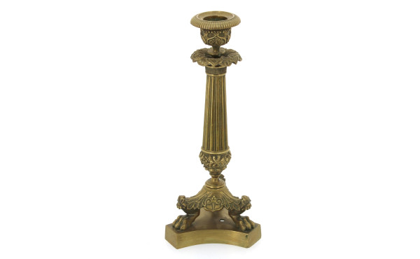 Flambeau en laiton fin XIXème, début Xxè