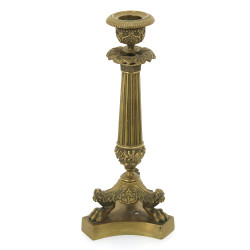 Flambeau en laiton fin XIXème, début Xxè