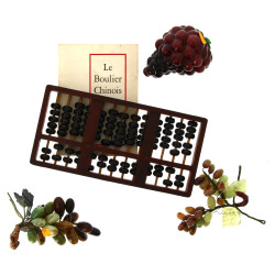 Lot comprenant un boulier chinois avec n