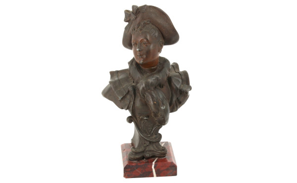 D'après DESCHAMPS - Buste d'élégante au 