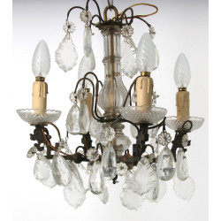 Petite suspension à pampilles, 4 bras de