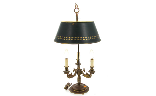 Lampe style bouillotte à abat-jour en tô