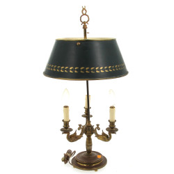 Lampe style bouillotte à abat-jour en tô