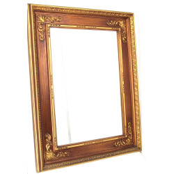 Grand miroir rectangulaire à encadrement