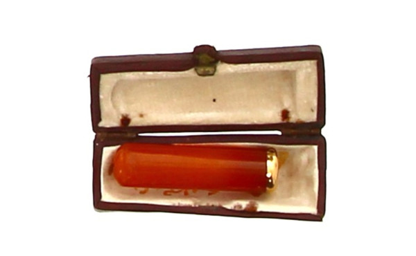 Fume-cigarette ancien bague en or jaune,