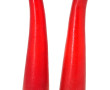 2 vases en verre épais rouge moderne asp