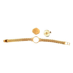 Montre bracelet de dame en or jaune 18 c