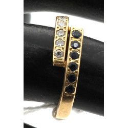 Bague jonc en or jaune 18 cts, poinçon t