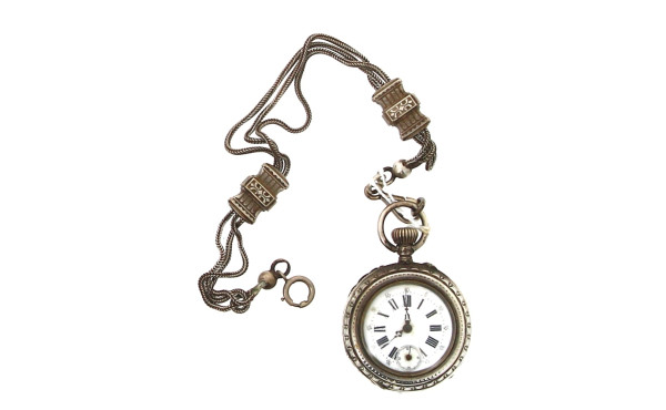 Montre gousset en argent en état de fonc