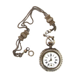 Montre gousset en argent en état de fonc