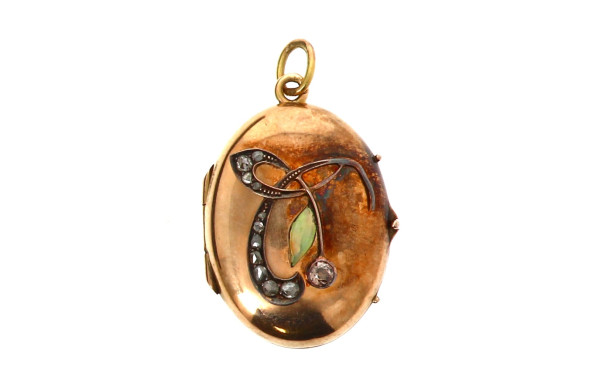 Pendentif ancien en or jaune 18 cts agré