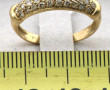 Bague jonc en or jaune 18 cts, poinçon t