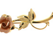Broche fleur en or jaune 18 cts en forme
