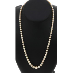 Collier de 81 perles de culture en chute