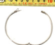 Bracelet jonc ouvrant en argent, poids 1