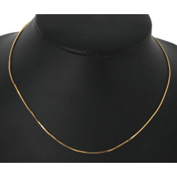 Chaîne en or jaune 18 cts, poinçon tête 