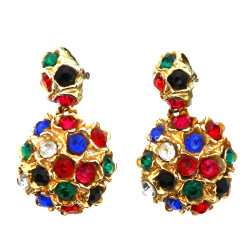 Paire de clips d'oreilles en résine et s