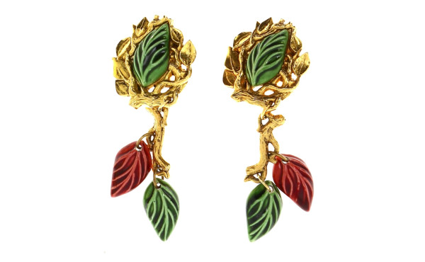 TOLEDE - Paire de clips d'oreille en mét