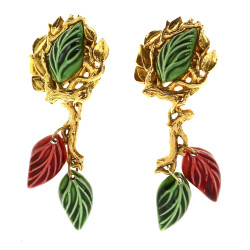 TOLEDE - Paire de clips d'oreille en mét