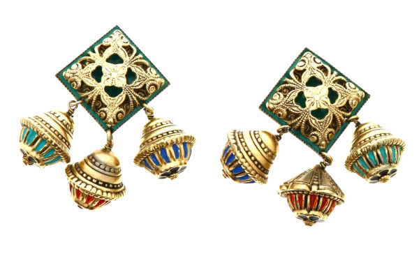 ST TROPEZ - Paire de clips d'oreilles en