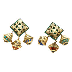 ST TROPEZ - Paire de clips d'oreilles en