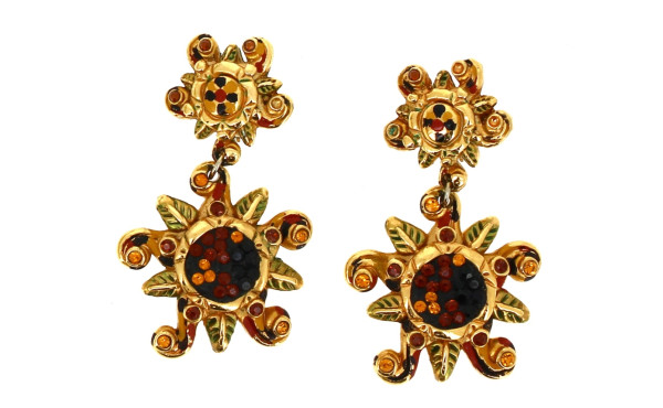 JACKY de G - Paire de BO clips en résine