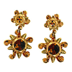 JACKY de G - Paire de BO clips en résine