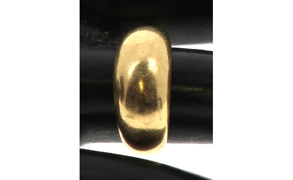 Bague jonc en or jaune 18 cts, poinçon t