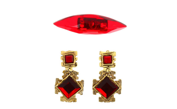 Marc LABAT - Broche forme navette en rés