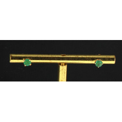 Paire de puces d'oreilles en or jaune 75