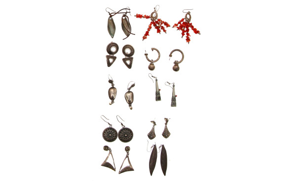 10 paires de BO essentiellement en argen