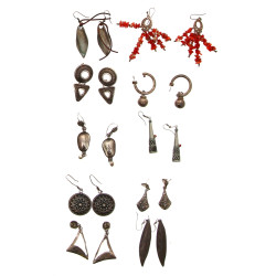 10 paires de BO essentiellement en argen