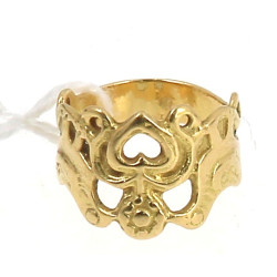 TOULHOAT - Bague jonc ajouré en or jaune