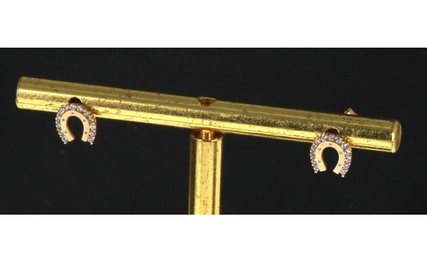 Paire de puces d'oreilles en or jaune 37