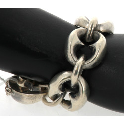 Bracelet en argent, poinçon crabe, poids