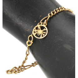 Bracelet en or jaune 18 cts avec petite 