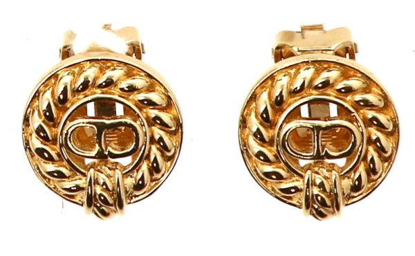 CHRISTIAN DIOR - Paire de clips d'oreill