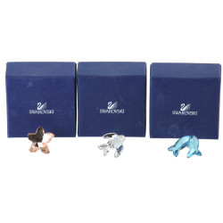 SWAROVSKI - Lot de 3 petites broches pin