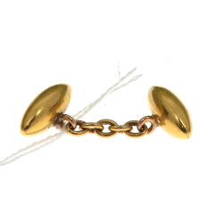 Un bouton de manchette en or jaune 18 ct