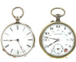 2 montres de gousset: une en argent 800e