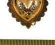 Broche-pendentif en or jaune 18 cts, bij