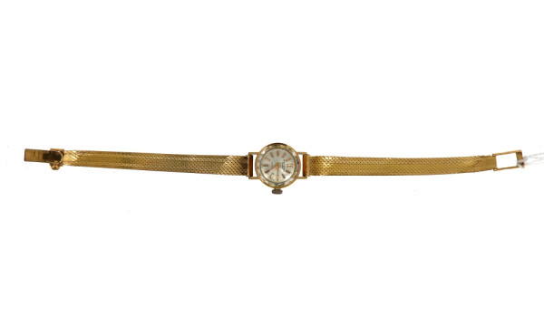 Montre bracelet de dame en or jaune 18 c