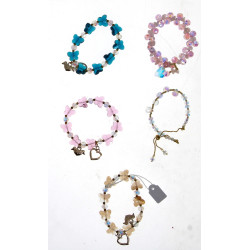 Lot de 5 bracelets sur élastique en perl