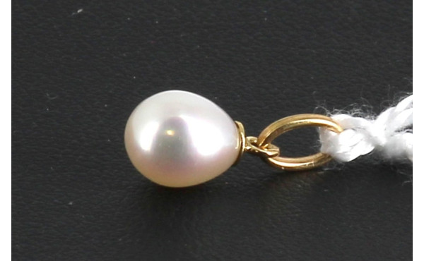 Petit pendenttif perle forme poire, mont