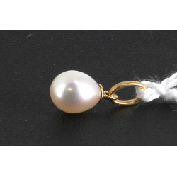 Petit pendenttif perle forme poire, mont