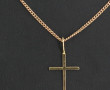 Pendentif croix en or jaune, poids 0,40 