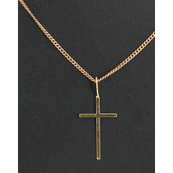 Pendentif croix en or jaune, poids 0,40 